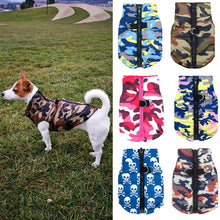 Load image into Gallery viewer, Waterproof Dog Clothes Camo Pattern Jacket
