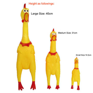 Hot Sell Screaming Chicken-Dog Toys Squeeze Squeaky Sound-Funny Toy