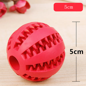 Tooth Cleaning Rubber Leaking Ball-Dog Toys