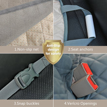 Load image into Gallery viewer, Dog Car Rear Back Seat Cover- Waterproof Pet Carrier-  Mat Hammock Cushion Protector With Zipper And Pockets
