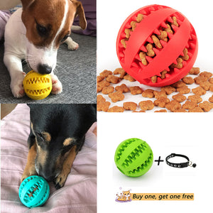 Tooth Cleaning Rubber Leaking Ball-Dog Toys