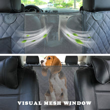 Load image into Gallery viewer, Dog Car Rear Back Seat Cover- Waterproof Pet Carrier-  Mat Hammock Cushion Protector With Zipper And Pockets
