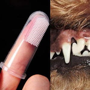 Dog Toothbrush Pet Finger Toothbrush Environmental Protection Silicone Dogs Clean Teeth supplies